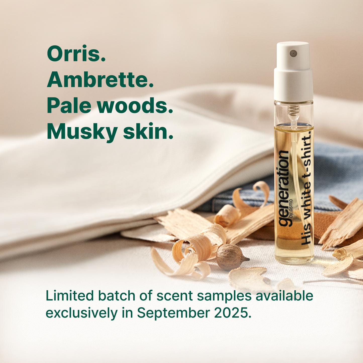 His white t-shirt. 2ml scent sample (LIMITED ED. 2025)